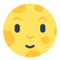 Full Moon With Face emoji on Mozilla